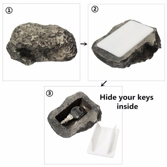 Creative Stone Insurance Key Storage Box Home Key Anti-lost Hidden Collection Key, Stone Insurance Key Storage Box
