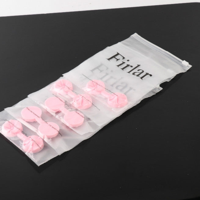 Firar branded pack of pink silicone clay texture press molds in clear bag