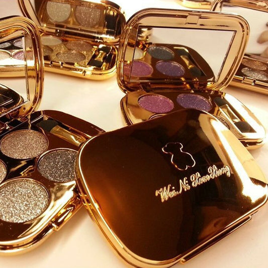 Professional Eye Makeup Eyeshadow Palette Gold Smoky Cosmetics Makeup Palette Diamond Bright Glitter Eye Shadow