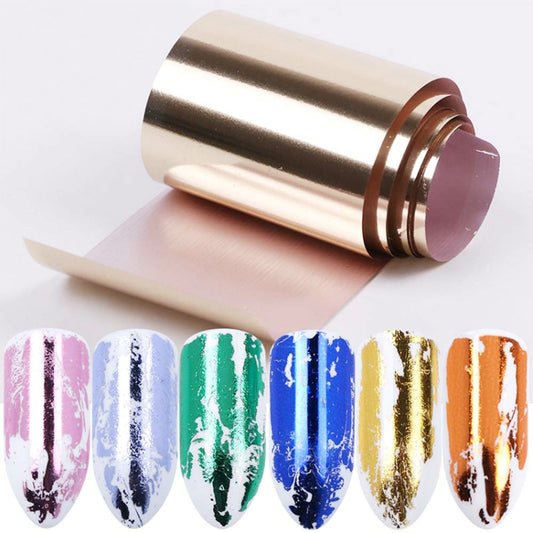 3 PCS Gold Sliver Slider Foil For Nail Holographic Transfer Wrap Sticker Adhesive Starry Manicure Decor Set, 3 PCS Gold Silver