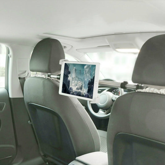 Auto Car Back Seat Headrest Universal Tablet Mounting Holder, 7-10.5 inch Tablet, 9.5-14.5 inch Tablet