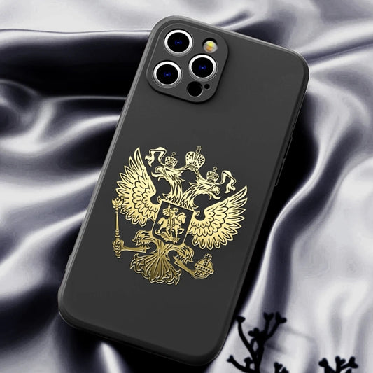 10 PCS PITREW Coat of Arms of Russia Emblem Nickel Metal Car Stickers Decals(Gold), Russia Emblem Gold