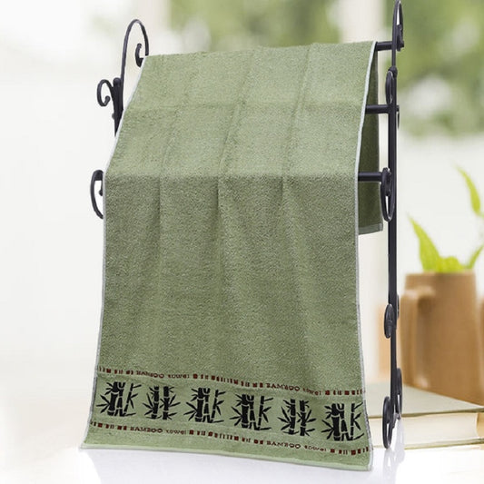 Bamboo Fiber Ink Bamboo Plain Thick Absorbent Soft Adult Bath Towel