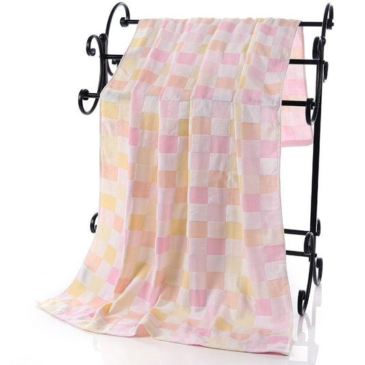 Double Gauze Cotton Bath Towel Adult Baby Water-absorbing Quick-drying Bath Towel