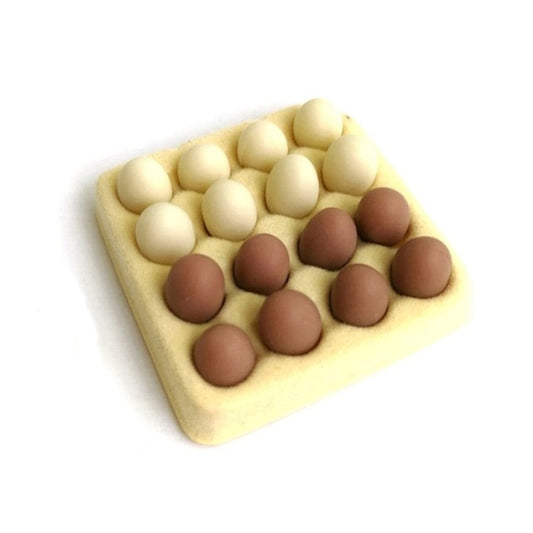 Dollhouse Mini Egg Box with 16 Eggs Model Toy, Mini Egg Box