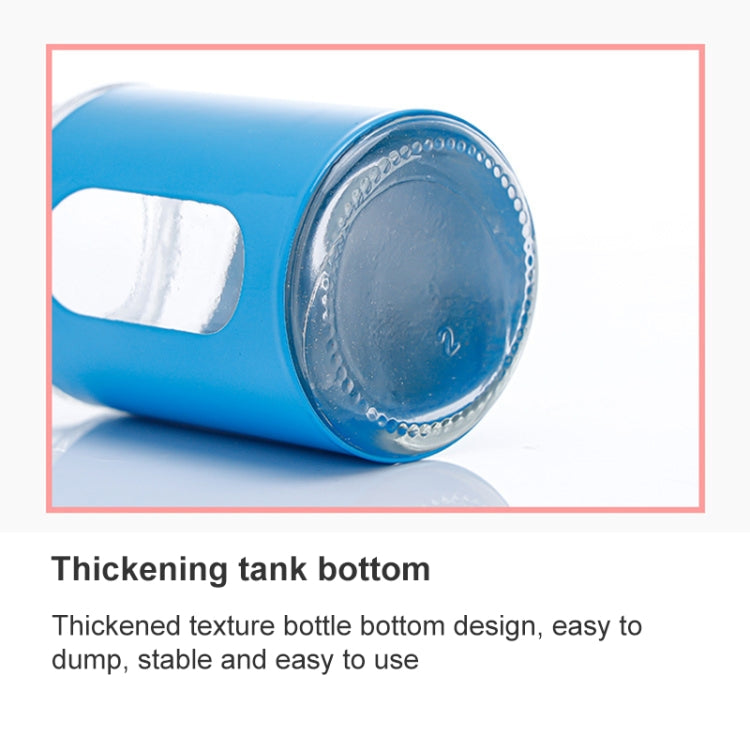 Blue seasoning bottle bottom with thickened tank base texture