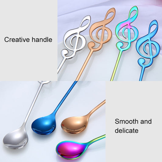 Creative Musical Note Spoon Coffee Stirring Scoop Stainless Steel Titanium Music Bar Spoon Gift Spoon