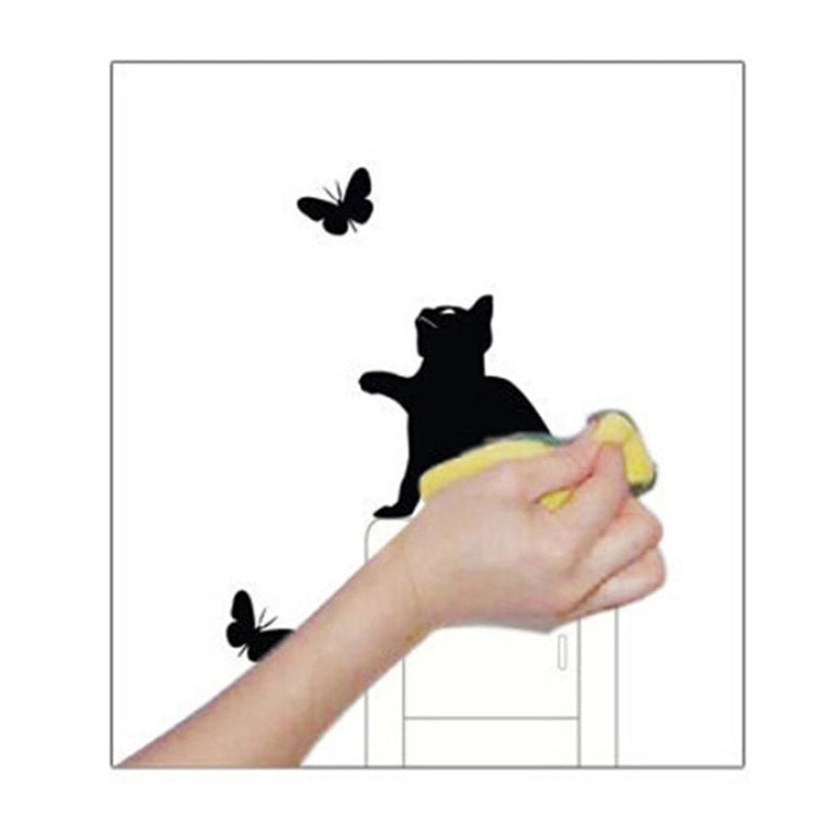 Cats And Butterflies Switch Stickers Embossed Childrens Room Wall Decals