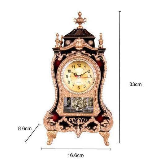 Vintage Clock Classical Royalty Sitting Room TV Cabinet Desk Imperial Furnishing Creative Sit Pendulum Clock