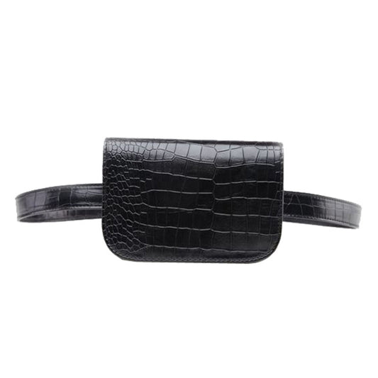 Vintage Women Alligator PU Leather Waist Pack Travel Belt Wallets Fanny Bags, Fanny Bags