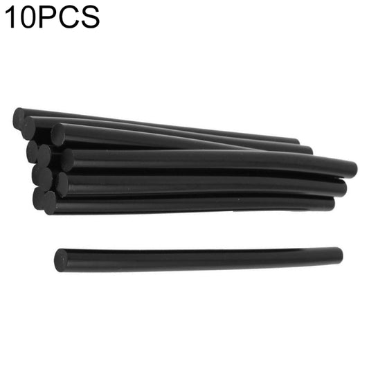 10 black hot melt glue sticks, 11mm diameter, 270mm length