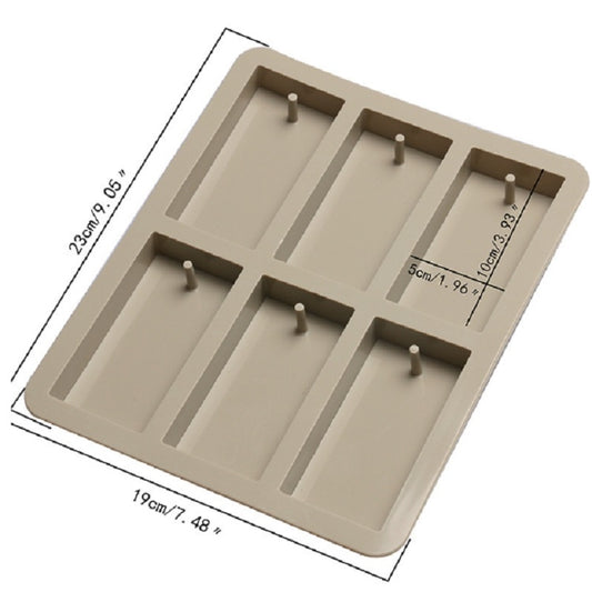 Aromatherapy Wax Handmade Soap Silicone Mold, Six Grid Rectangle, Three Rectangle Three Oval, Six Lattice Rhombus, Three Round Three Ring, Six Lattice Round Key, Two Round Two Square Two Rhombus
