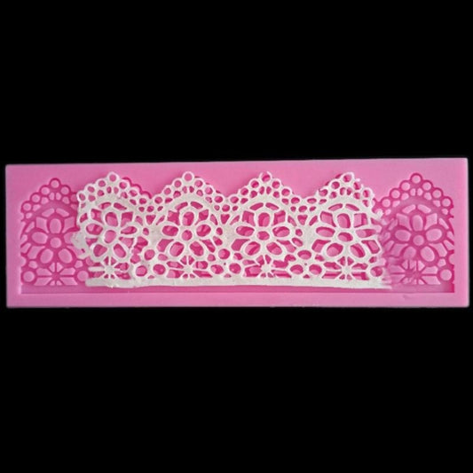 DIY Baking Tools Lace Silicone Moulds Fondant Cake Surrounding Decoration Tools Chocolate Mould, Lace Silicone Moulds