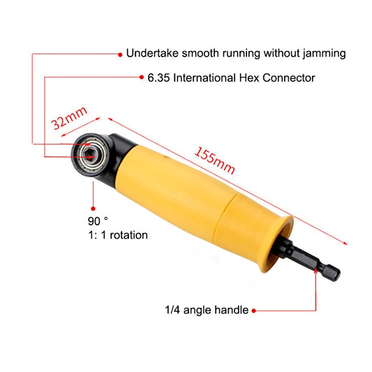 90 Degree Bit Turner Electric Right Angle Screw Driver, 90 Degree Bit
