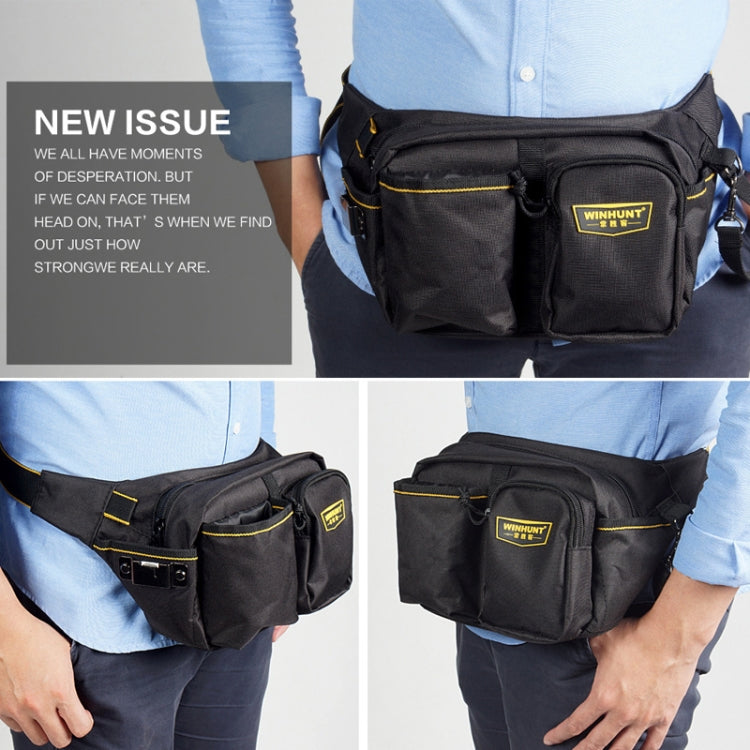 WINHUNT A Type Multi-function Canvas Electrical Hardware Tool Bag Repair Pocket, WH025 A Type