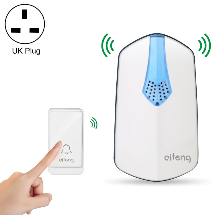 Wireless WiFi doorbell chime with speaker and portable push button
