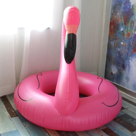 Summer Inflatable Flamingo Shaped Float Pool Lounge Swimming Ring Floating Bed Raft, Size: 90cm, Size: 90cm