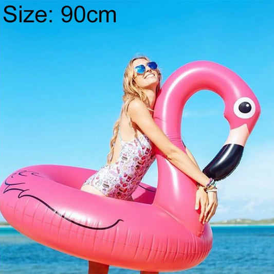 Summer Inflatable Flamingo Shaped Float Pool Lounge Swimming Ring Floating Bed Raft, Size: 90cm, Size: 90cm
