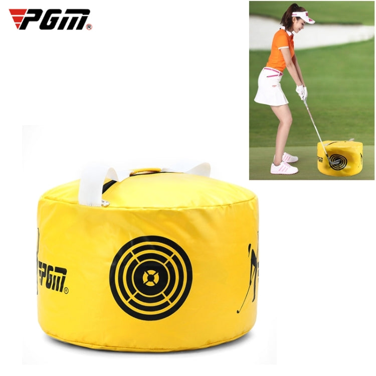 PGM Multi-Function Golf Power Impact Waterproof Practice Training Smash Hit Strike Bag Trainer Exercise Package, Size: 26 x 44cm, HL002 Black, HL002 Yellow