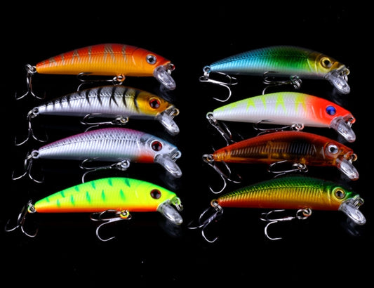 HENGJIA Set056 56 PCS Sequin Set Metal Sequins False Bait Fresh Sea Bass Fishing Bait Set, Length: 3 to 10cm, Bagged, Bagged