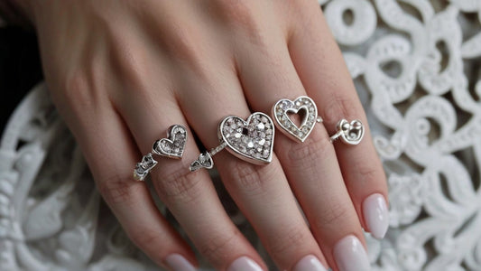 Sparkle and Style: Exploring the Enchanting 10pcs Moon Star Leaves Heart Rhinestone Knuckle Ring Set