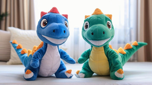 Revealing the charm of 30-60cm blue dinosaur plush toys - the best gift for children's relaxation and creativity