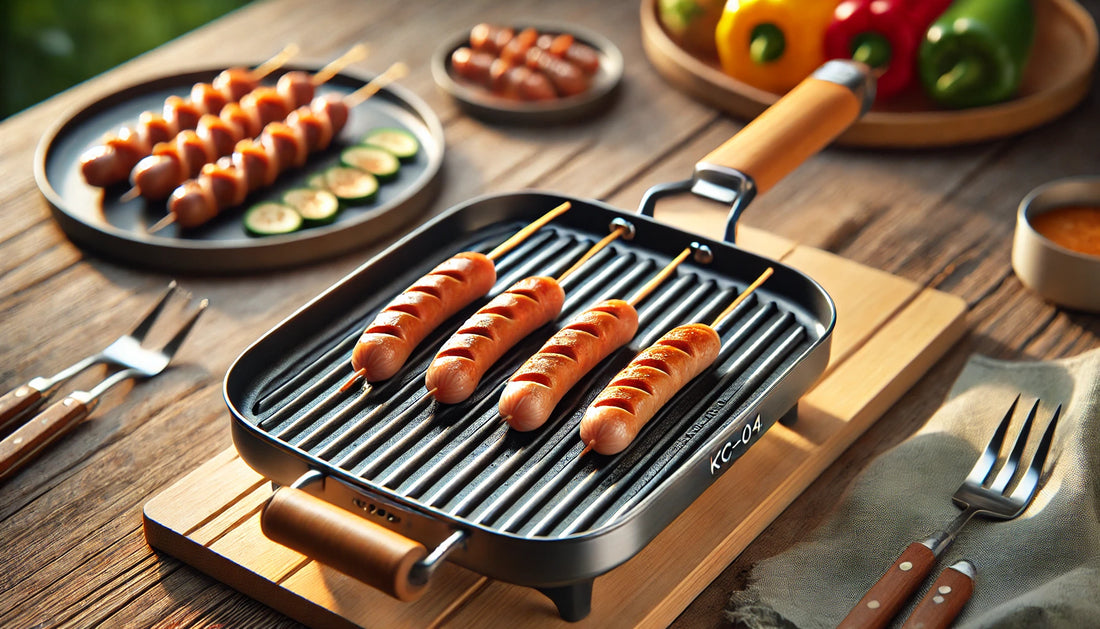 The cast iron grill pan KC-04: Perfect results with style and function
