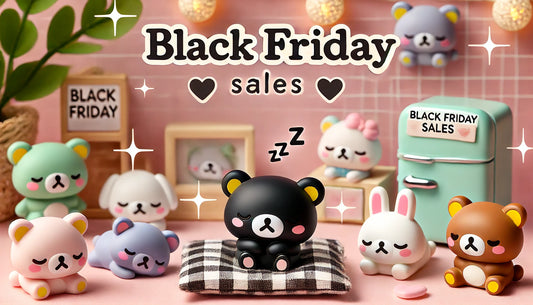 Cozy Up Your Black Friday: Discover the Adorable Kawaii Sleeping Pet Figurine Collection