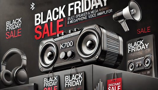 Boost Your Black Friday: Unleash Powerful Sound with the Rolton K700 Bluetooth Dual-Speaker Megaphone & Voice Amplifier