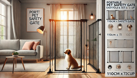 Black Friday Essential: The Ultimate Portable Pet Safety Gate for Secure, Pet-Friendly Spaces