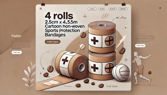 Wrap It Right: The Stylish and Practical Coffee-Colored Cartoon Bandages You Need