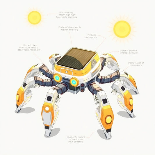 Explore the Wonders of Solar Power: Novelty Creative Gadget Robot Spider for Kids
