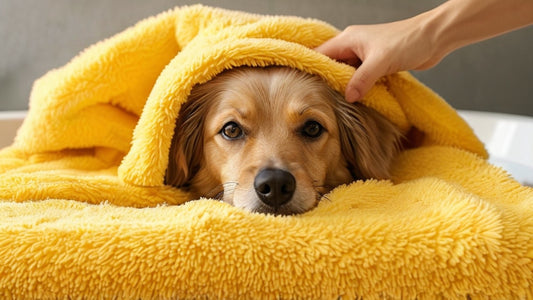 Why the Yellow Chenille Pet Bath Towel is a Game Changer for Pet Grooming