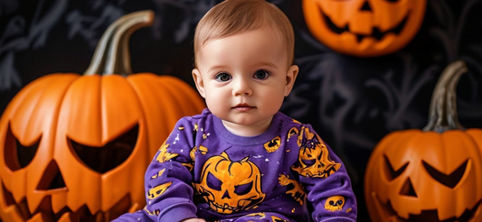 Halloween Long-Sleeved Skull Print Baby Clothing: A Perfect Choice for Your Infant’s First Halloween