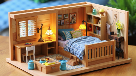 A Supernatural Smaller than expected World: Charming Room Wooden House Furniture Do-It-Yourself Dollhouse Toys for Kids