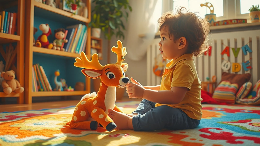 Bring Stories to Life: Toddler Cartoon Animal Plush Deer Hand Puppet – A Perfect Parent-Child Storytelling Companion