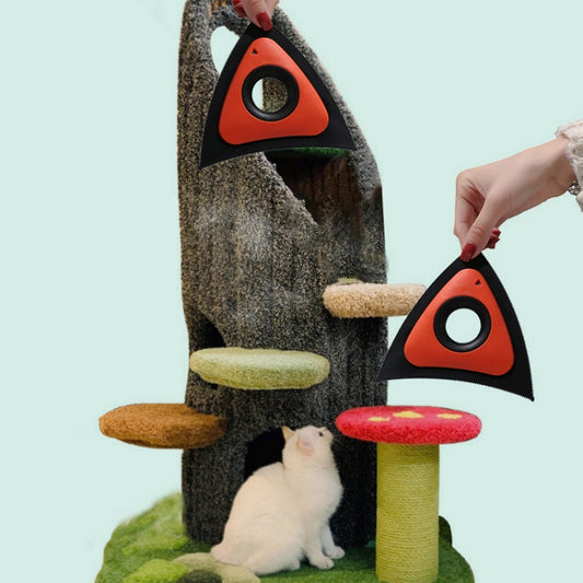 Effortless Pet Hair Removal: A Detailed Look at the Triangular Shaped Sofa and Carpet Brush in Dark Green