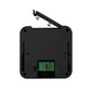 Black back view of security camera door viewer with mount holes and card slot