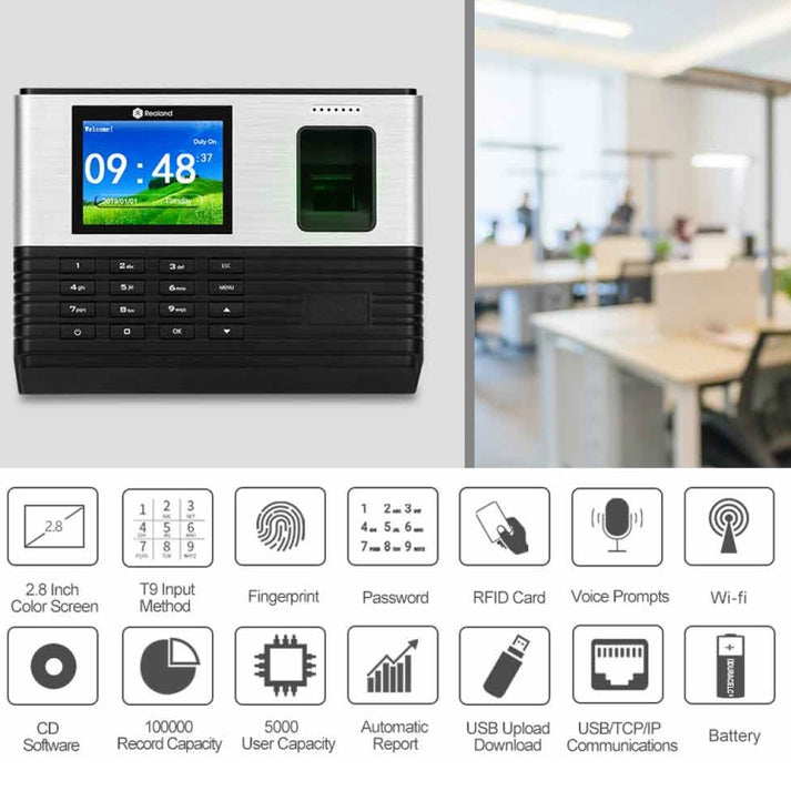 access control systems, attendance machines, smart door locks