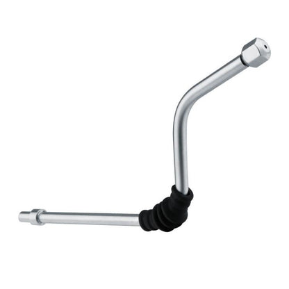 Stainless steel coffee steam pipe with black heat-insulating rubber sleeve