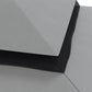 Light gray gazebo replacement canopy corner with reinforced trim and seam