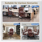 Brown executive office chair with high back and footrest for office and meeting rooms