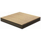 Oak slat acoustic wall panels, square stacked 24 x 24 in, 4-pack