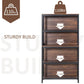 Sturdy build 4-tier bookshelf with reinforced open shelves for heavy load storage