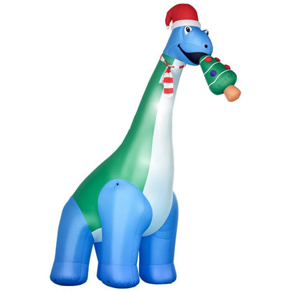 11-ft inflatable dinosaur with Christmas tree in mouth