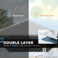 Waterproof outdoor dog kennel roof with double-layer PE fabric and UV protection
