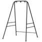 Black hammock chair stand frame with arched top, side bars, and lower support crossbar