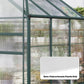 Clear twin-wall polycarbonate greenhouse panel sheet with vertical ribbed channels