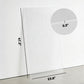 Clear twin-wall polycarbonate panel with measured dimensions on packaging