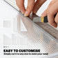 Hand cutting clear twin-wall polycarbonate sheet along the channel lines